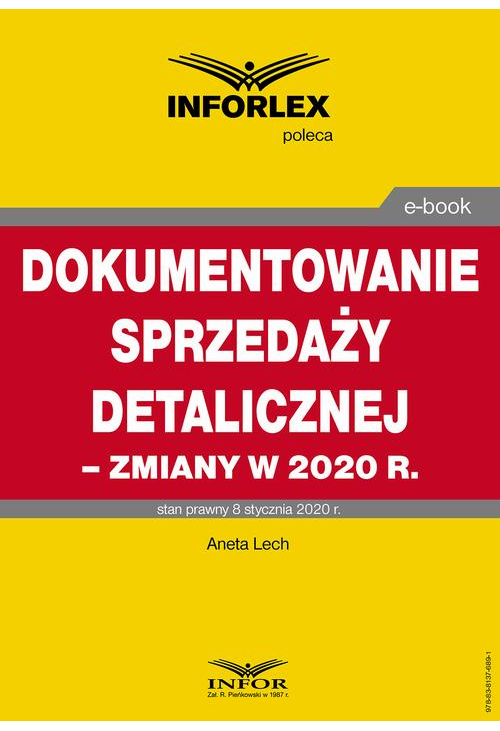 Dokumentowanie sprzedaży detalicznej – zmiany w 2020 r.