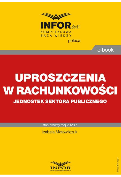 Uproszczenia w rachunkowości jednostek sektora publicznego