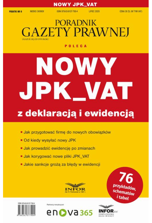 Nowy JPK_VAT z deklaracją i ewidencją