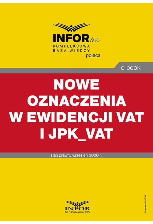 Nowe oznaczenia w ewidencji VAT i JPK_VAT