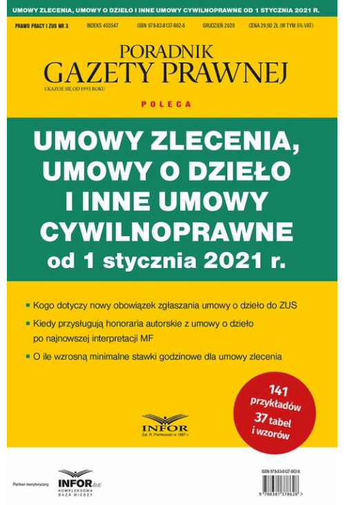 Umowy zlecenia, umowy o dzieło i inne umowy cywilnoprawne od 1 stycznia 2021 r.