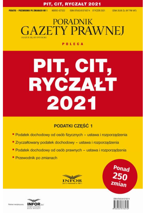 PIT CIT Ryczałt 2021 Podatki Część 1