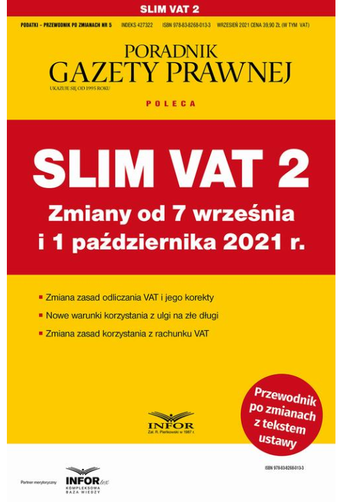 Slim VAT 2 Zmiany od 7 września i 1 października 2021 r.