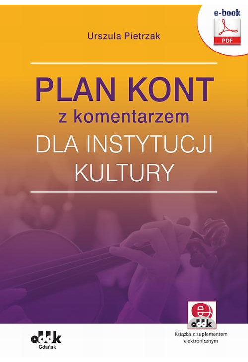 Plan kont z komentarzem dla instytucji kultury (e-book z suplementem elektronicznym)