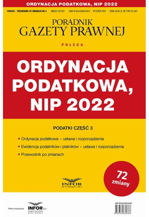 Ordynacja podatkowa NIP 2022