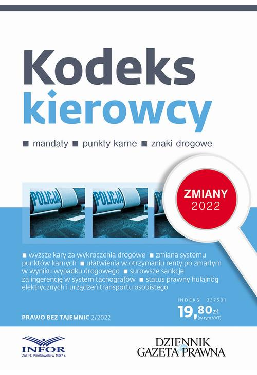 Kodeks kierowcy Zmiany 2022