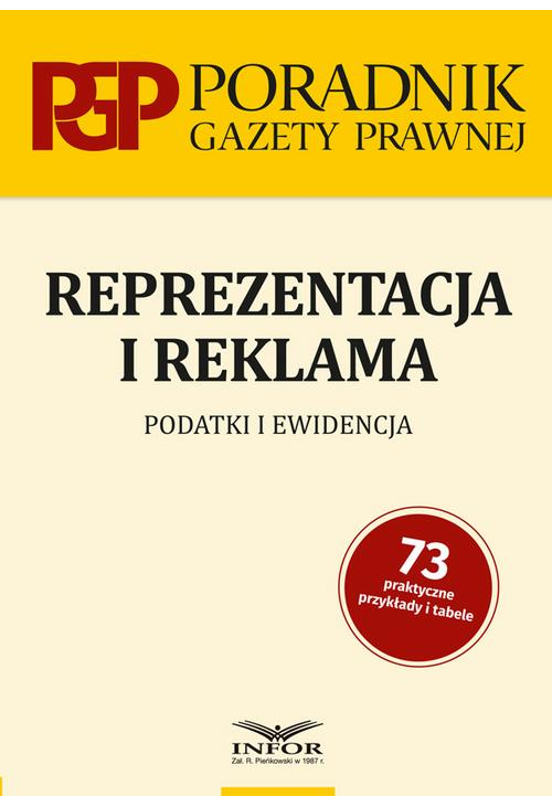 Reprezentacja i reklama. Podatki i ewidencja.