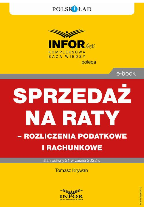 Sprzedaż na raty – rozliczenia podatkowe i rachunkowe