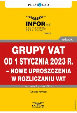 Grupy VAT od 1 stycznia...