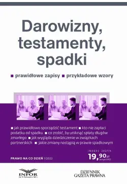 Darowizny testamenty spadki