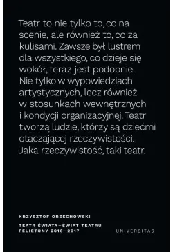 Teatr świata - świat teatru...