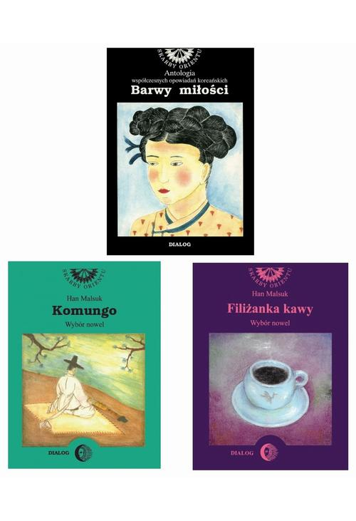 3 książki - Barwy miłości / Komungo / Filiżanka kawy - Literatura KOREAŃSKA