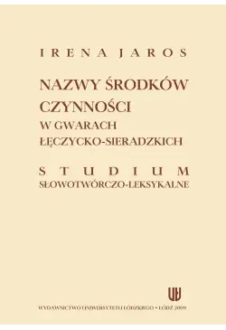 Nazwy środków czynności w...