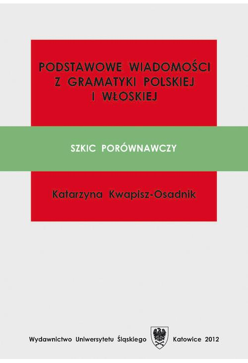 Podstawowe wiadomości z gramatyki polskiej i włoskiej