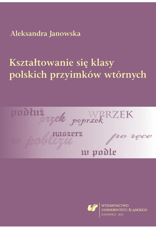 Kształtowanie się klasy polskich przyimków wtórnych