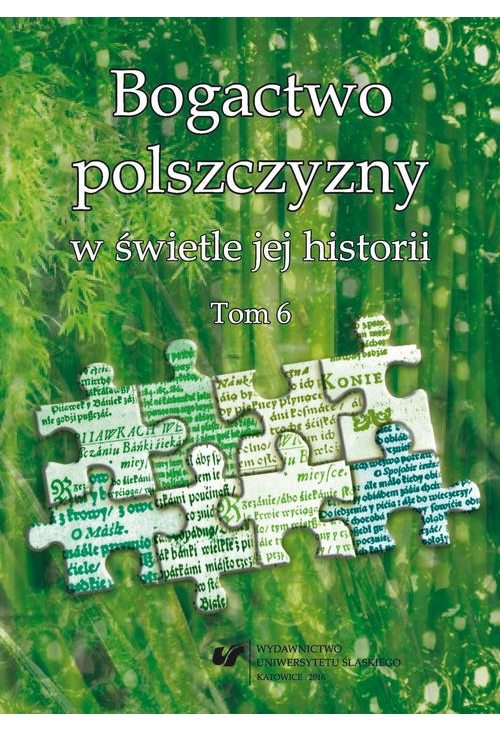 Bogactwo polszczyzny w świetle jej historii. T. 6