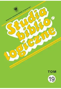 Studia bibliologiczne. T....