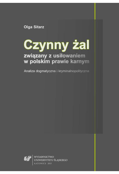 Czynny żal związany z usiłowaniem w polskim prawie karnym