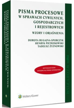 Pisma procesowe w sprawach...