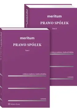 Meritum Prawo spółek, tom I...