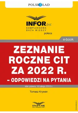 Zeznanie roczne CIT za 2022...