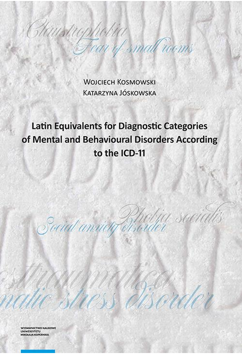 Latin Equivalents for Diagnostic Categories of Mental and Behavioural Disorders According to the ICD-11
