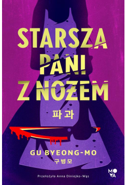Starsza pani z nożem