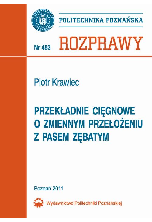 Przekładnie cięgnowe o zmiennym położeniu z pasem zębatym