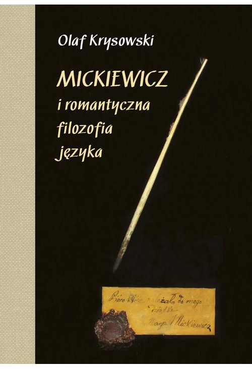 Mickiewicz i romantyczna filozofia języka