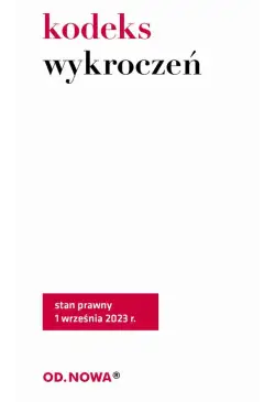 Kodeks wykroczeń 2023