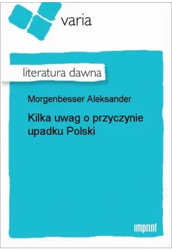 Kilka uwag o przyczynie...