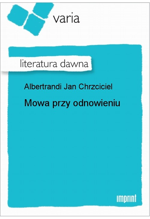 Mowa przy odnowieniu