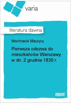 Pierwsza odezwa do...