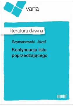Kontynuacja listu...