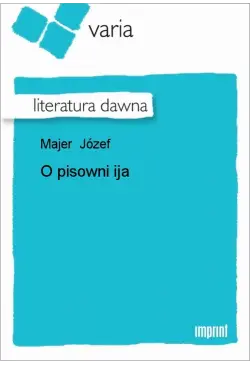 O pisowni ija