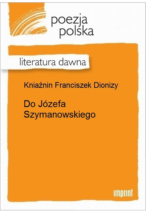 Do Józefa Szymanowskiego