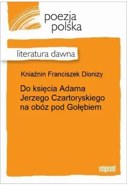 Do księcia Adama Jerzego...