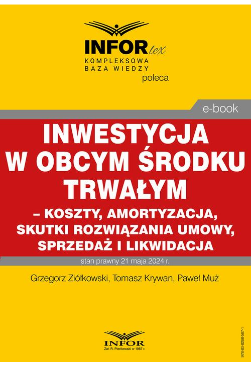 Inwestycja w obcym środku trwałym – koszty, amortyzacja, skutki rozwiązania umowy, sprzedaż i likwidacja