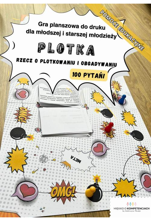 Gra planszowa "Plotka. Rzecz o plotkowaniu i obgadywaniu" dla młodzieży 10+ Pomoc edukacyjna do druku