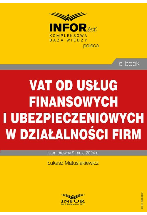 VAT od usług finansowych i ubezpieczeniowych w działalności firm