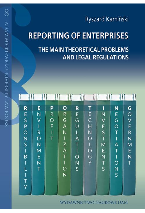 Reporting of enterpriss. The main theoretical problems and legal regulations