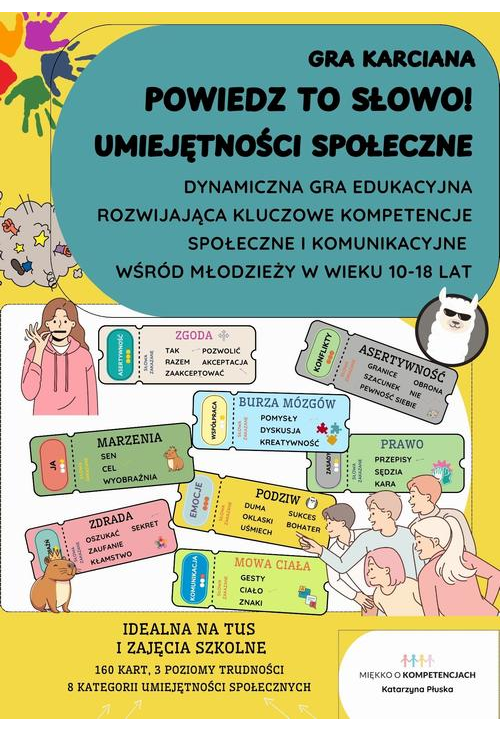 Powiedz to słowo! Umiejętności społeczne. Gra edukacyjna dla młodzieży