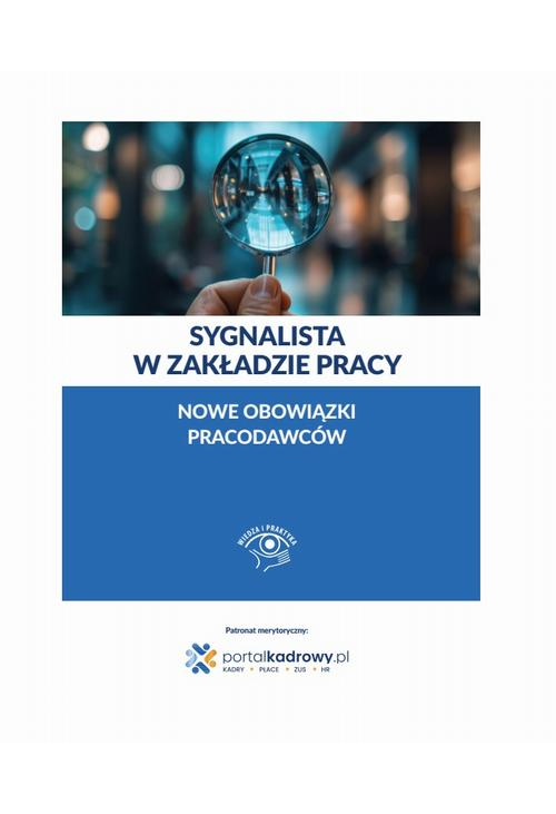 Książka. Sygnalista w zakładzie pracy – nowe obowiązki pracodawców