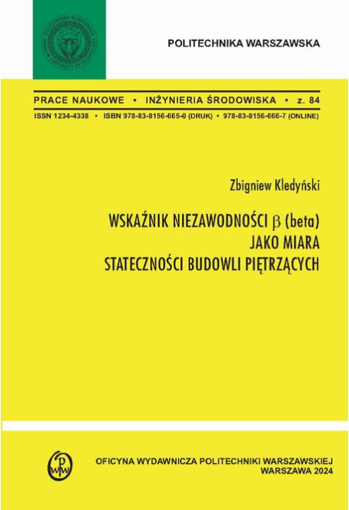 Wskaźnik niezawodności β (beta) jako miara stateczności budowli piętrzących