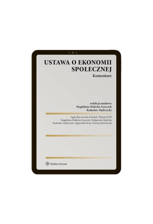 Ustawa o ekonomii społecznej. Komentarz