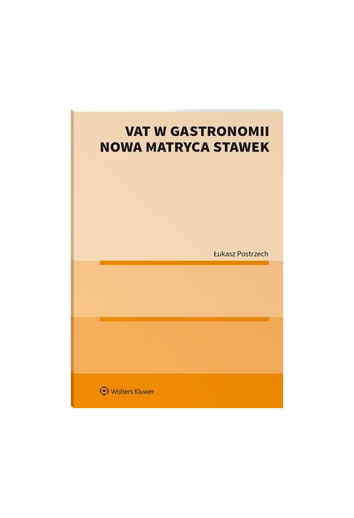 VAT w gastronomii. Nowa matryca stawek