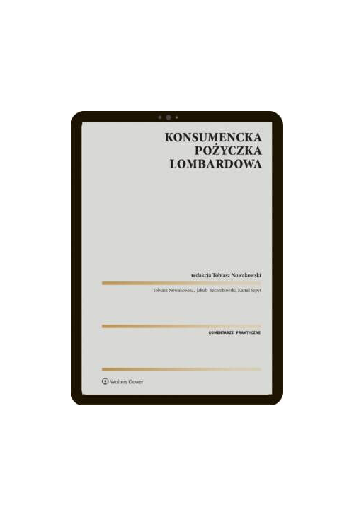 Konsumencka pożyczka lombardowa. Komentarz