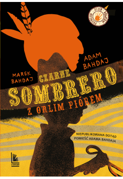 Czarne sombrero z orlim piórem