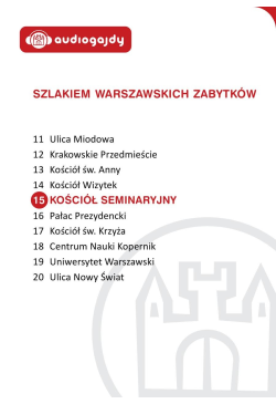 Kościół seminaryjny....