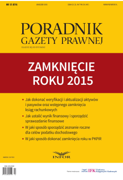 Zamknięcie roku 2015